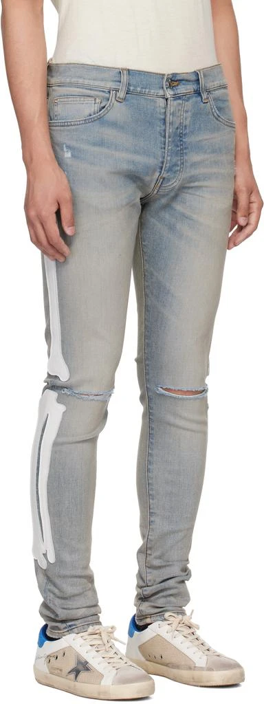 AMIRI Blue Bones Slash Jeans 2