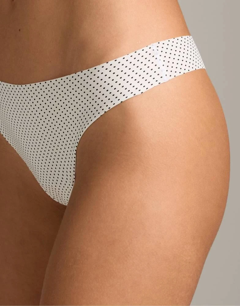 OYSHO OYSHO 3 invisible polyamide blend thongs in black 3