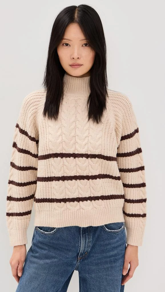 Moon River Striped Knit Pullover Sweater 6
