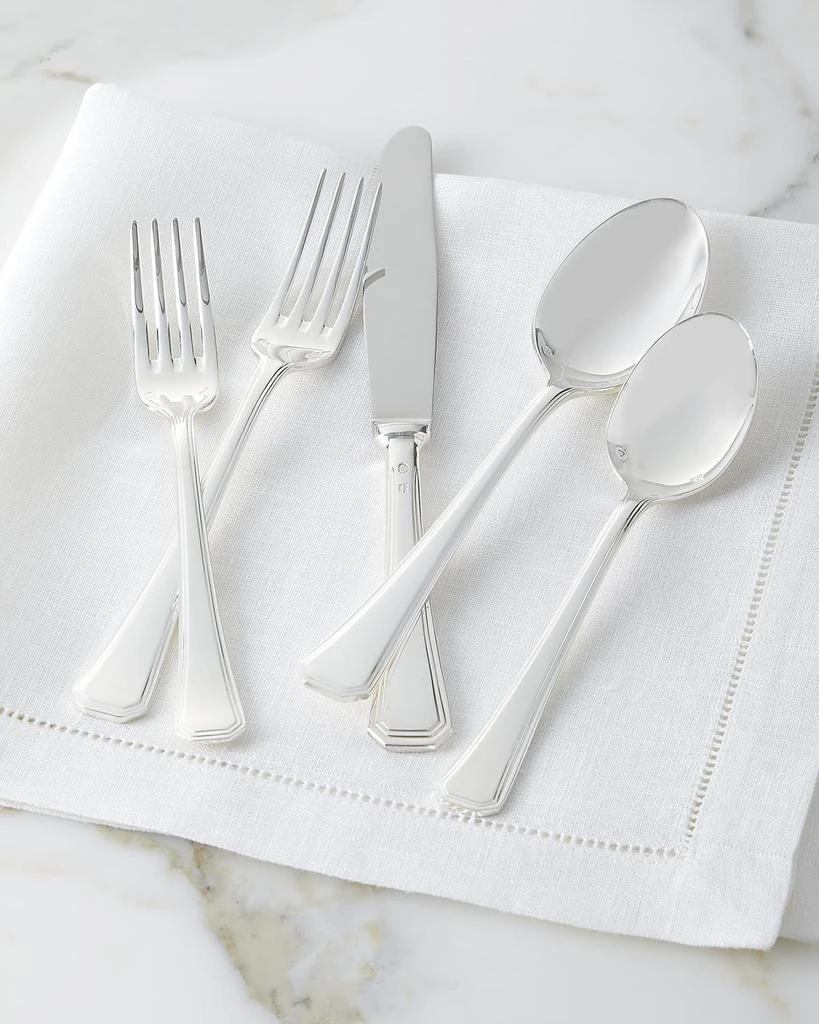 Neiman Marcus Savoya Silver Plated Stainless Steel 20-Piece Flatware Set 1