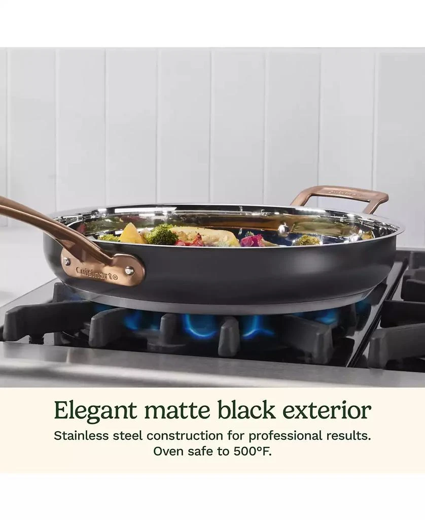 Cuisinart Matte Black Elegance Stainless Steel 12" Skillet 5