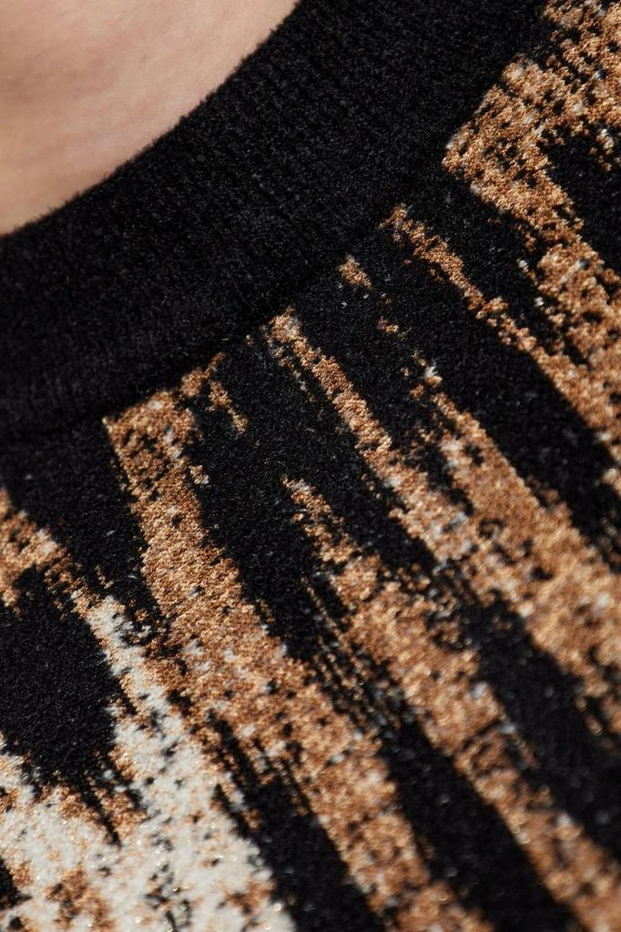 Balmain Balmain Leopard Print Jacquard A-Line Dress 4