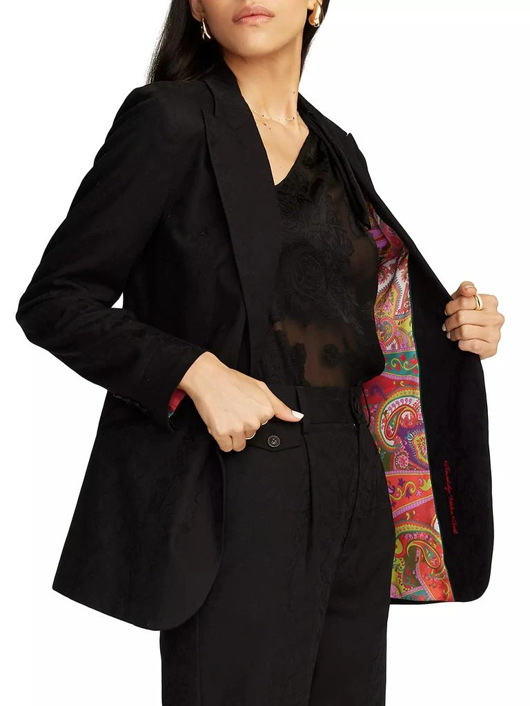 Robert Graham Penelope Jacquard Single-Breasted Jacket 5