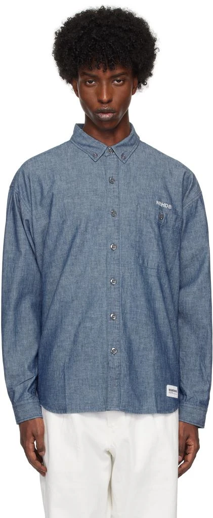 Neighborhood Blue Chambray BD LS Shirt - Shirts - BeyondStyle