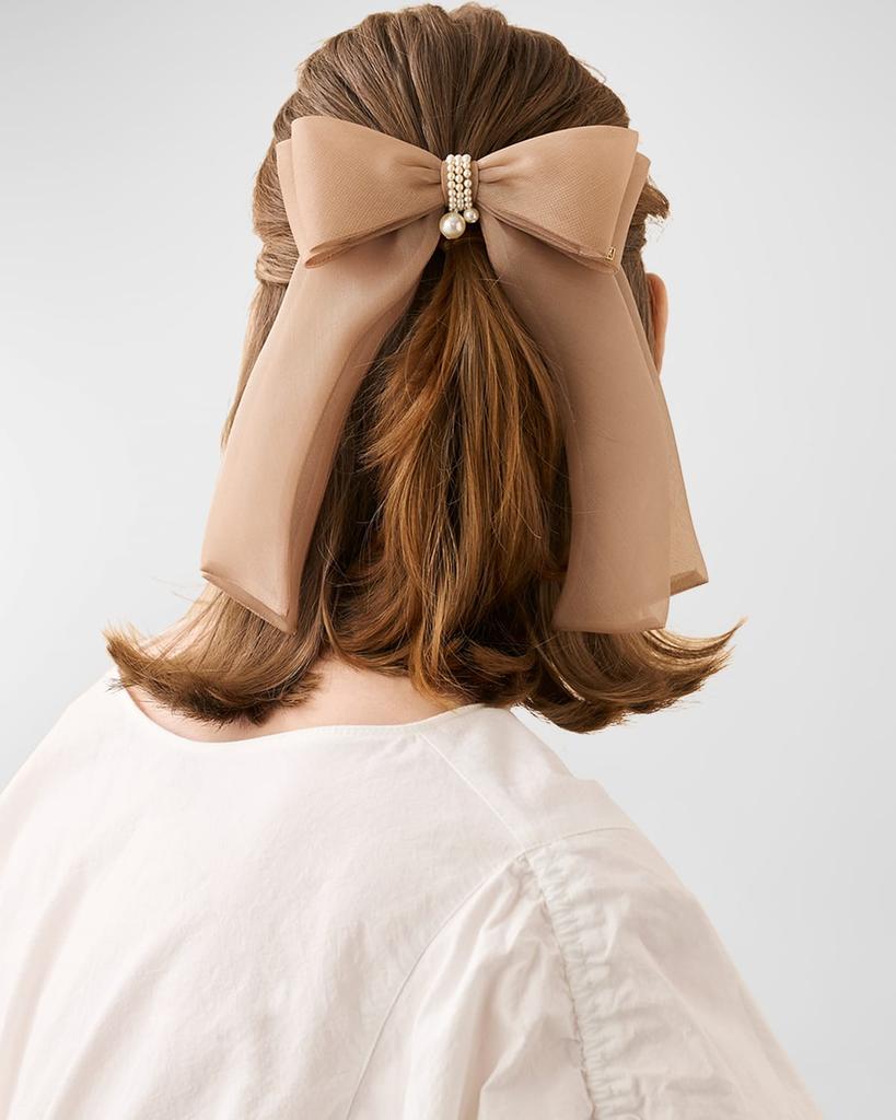 Alexandre de Paris Pearly Bow Barrette