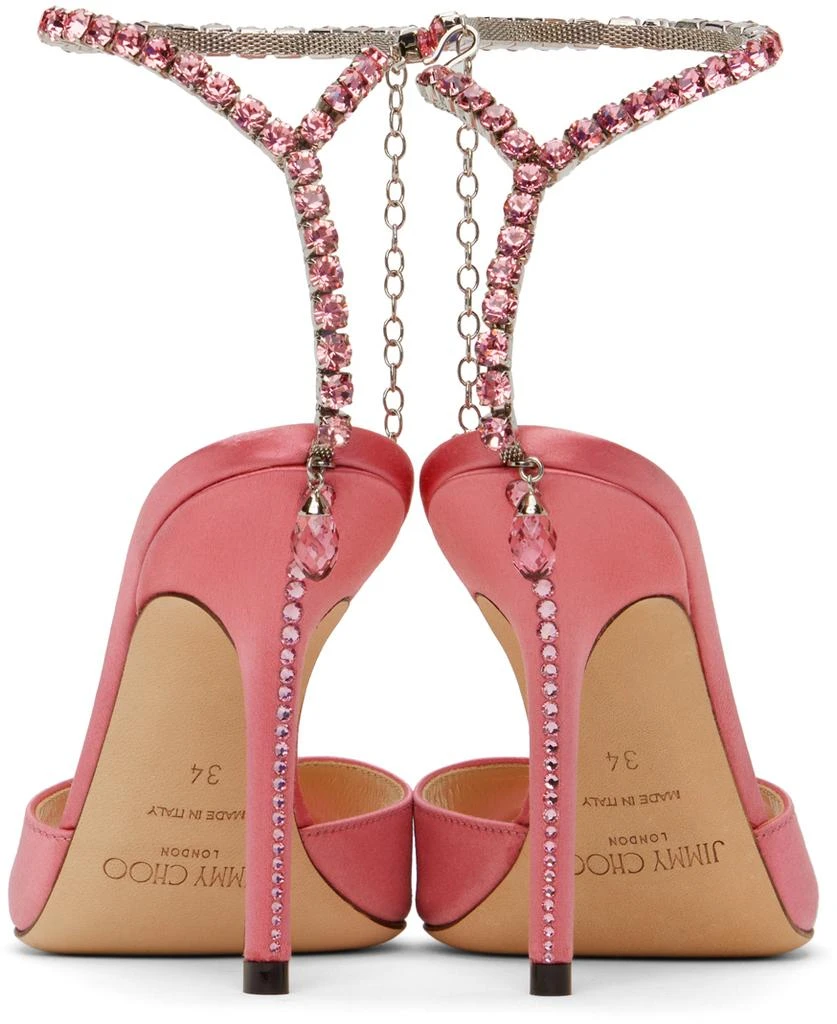 Jimmy Choo Pink Saeda 100 Heeled Sandals 2