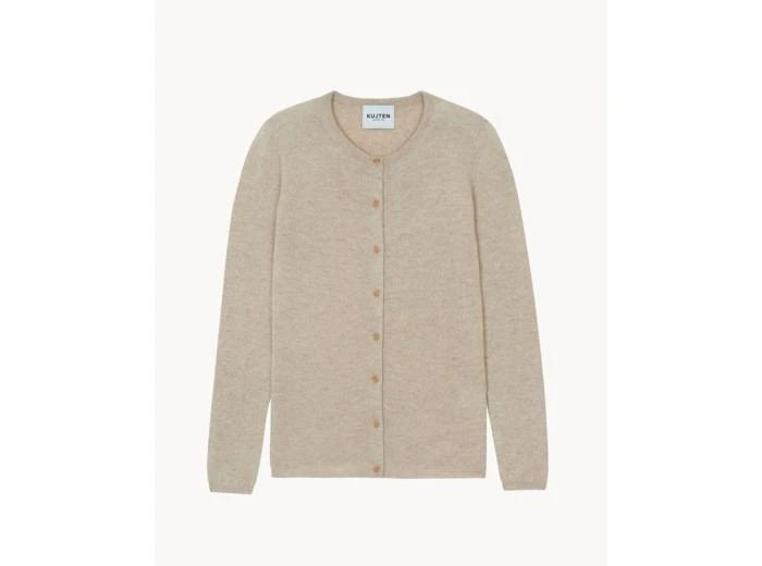 Kujten Cardigan Rebec Cardigan col rond manches longues basic 1