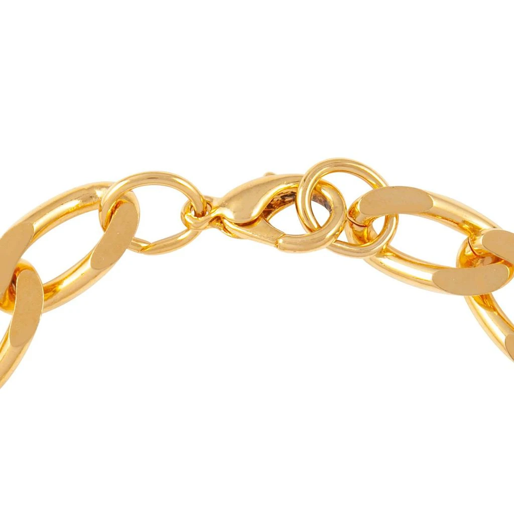 Susan Caplan Vintage 1980s vintage flat curb chain bracelet 2