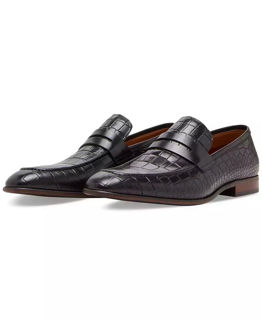 Steve Madden Men's Julius Croc-Embossed Slip-On Penny Loafers 3