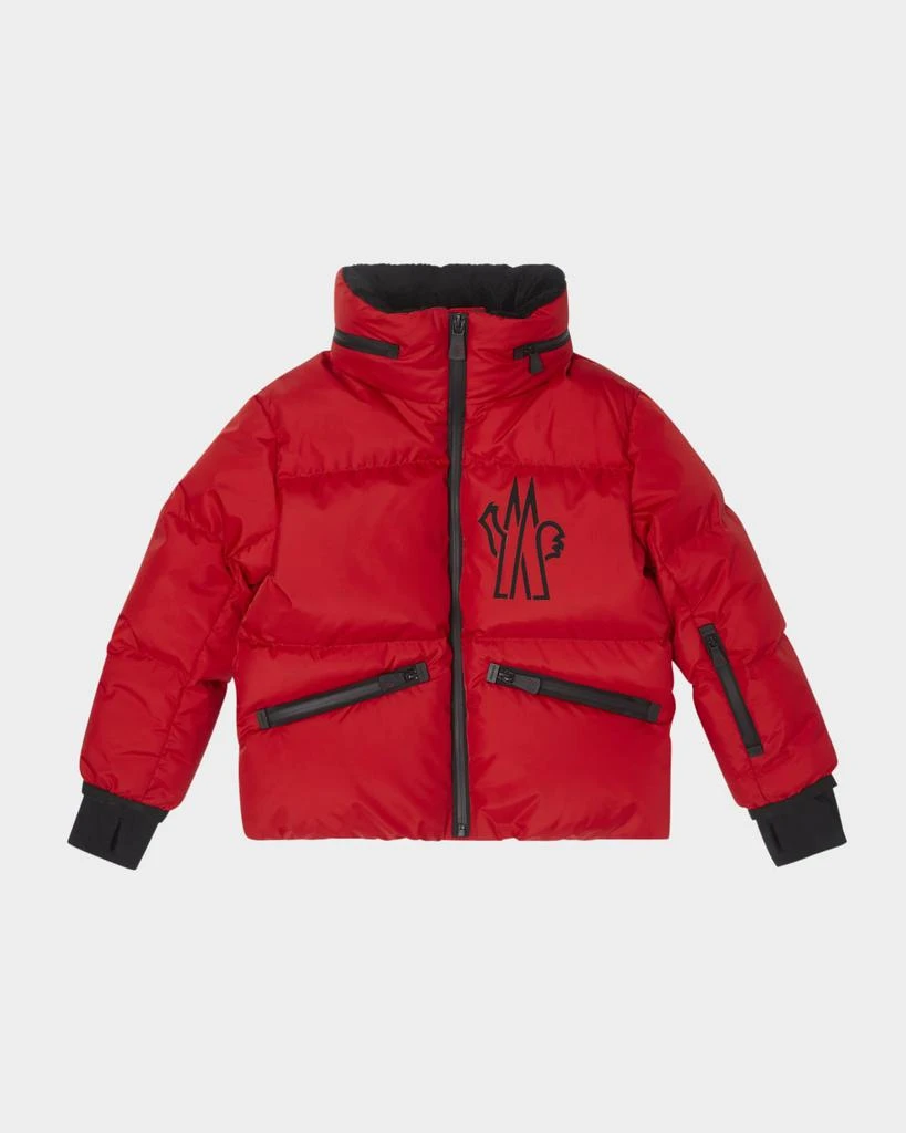 Moncler Girl's Verdons Logo-Print Jacket, Size 8-14 1