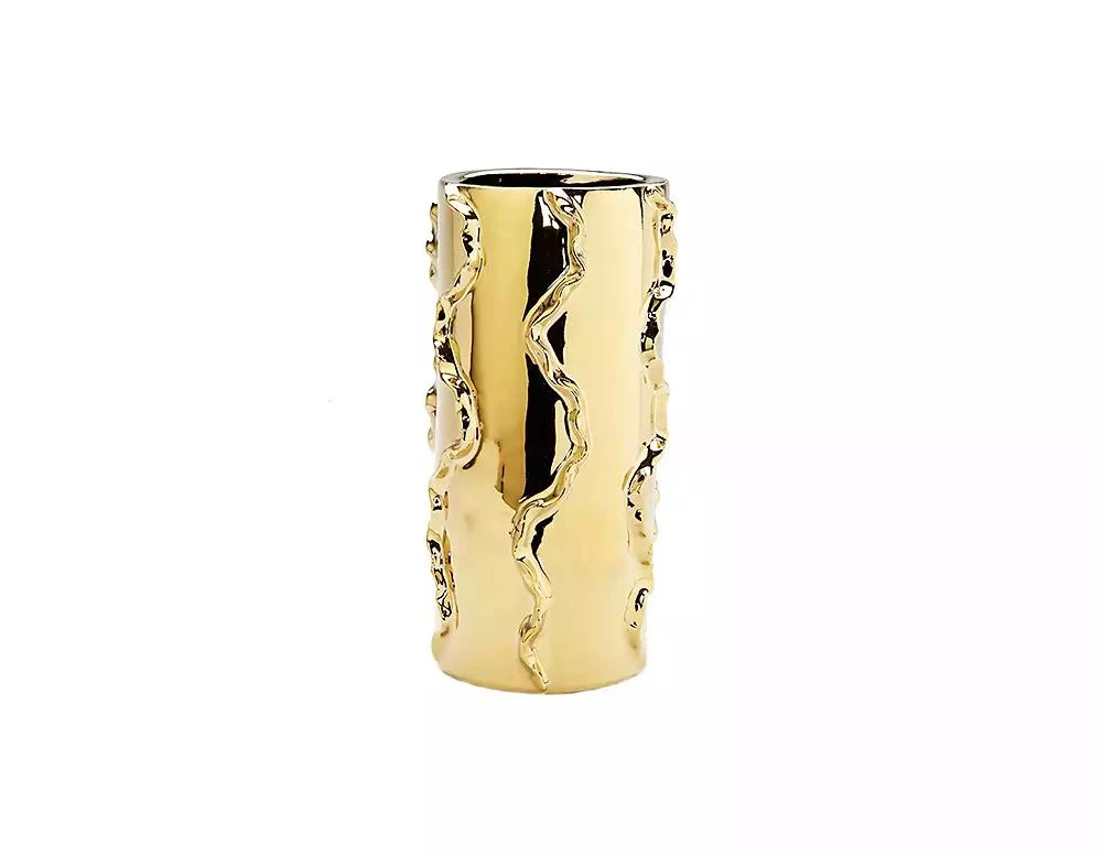Vivience Metallic Vase Swivel Design 12"