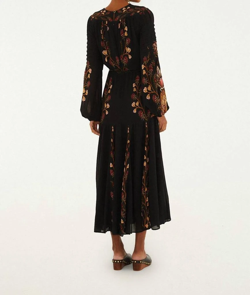 chinese dress ladies Berry Long Sleeve Mini Dress