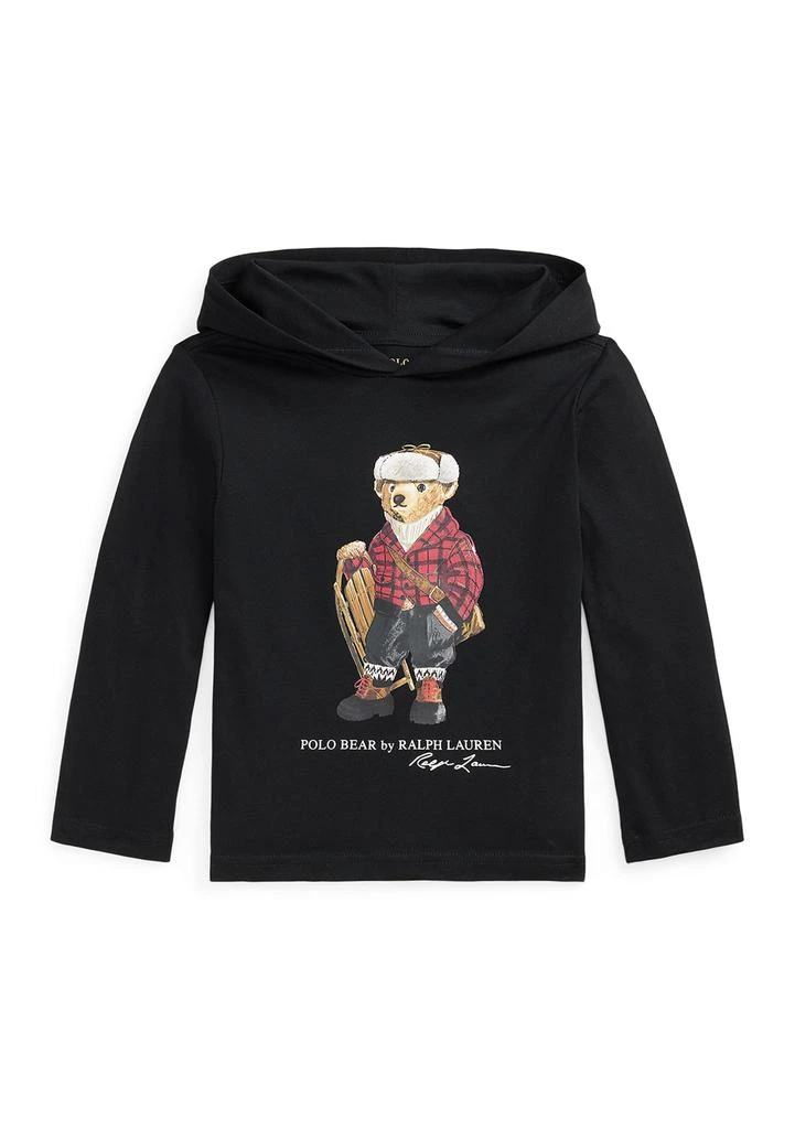 Ralph Lauren Boys 2-7 Polo Bear Cotton Hooded Tee