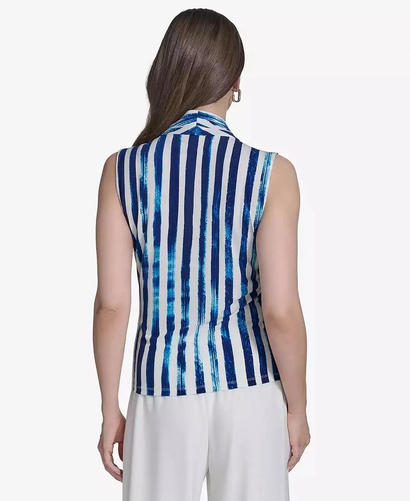 HALSTON Women's Striped Sleeveless Top 2