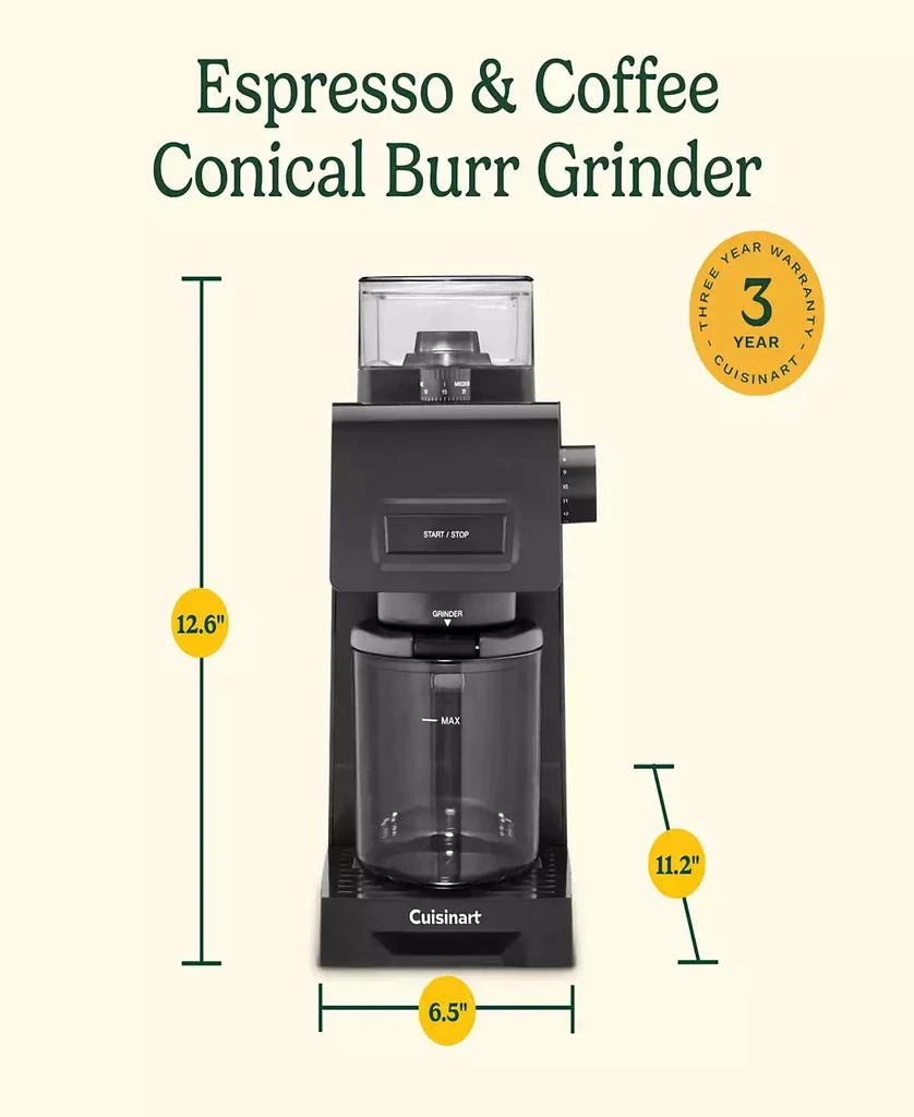 Cuisinart CBM-22 Espresso Coffee Conical Burr Grinder 12