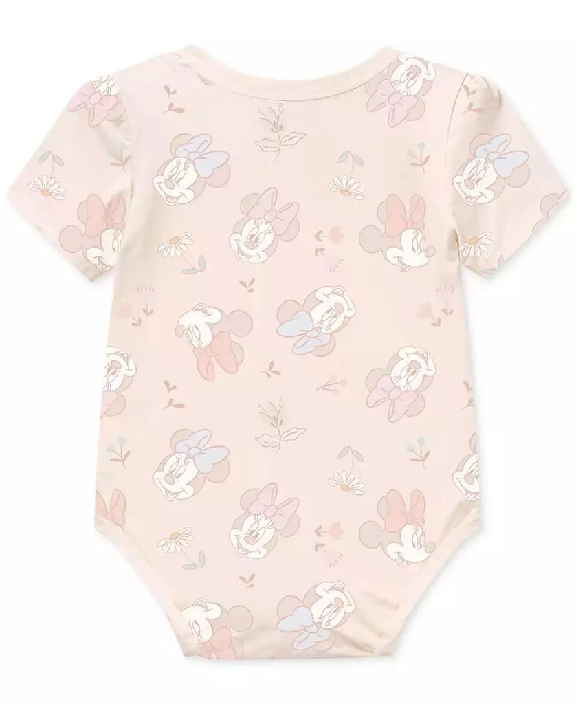 Disney Baby Girls Minnie Mouse Short-Sleeve Bodysuits, Set of 3 5
