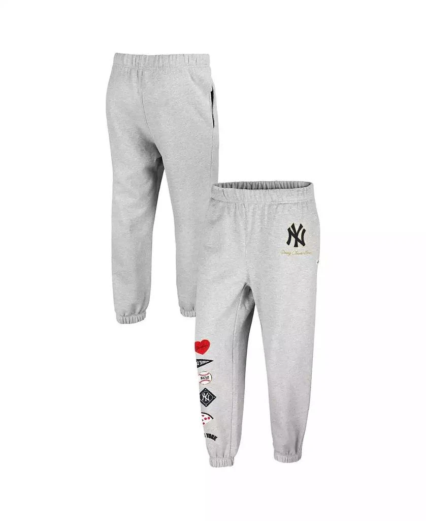 Stoney Clover Lane X '47 Brand Women's Heather Gray New York Yankees Venice Jogger Pants