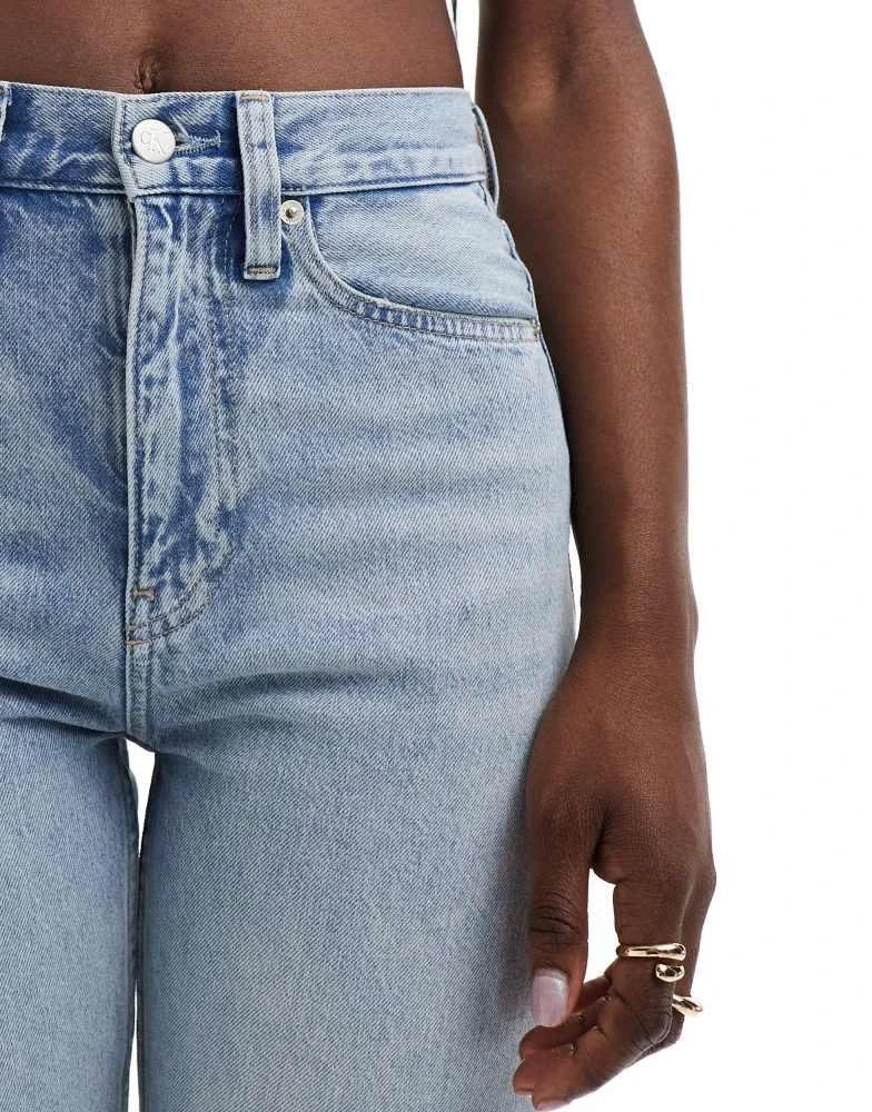 Calvin Klein Calvin Klein Jeans high rise straight jeans in light wash 2