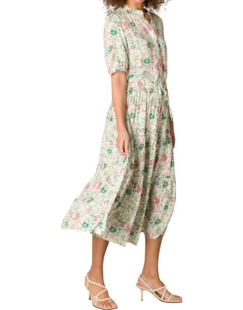 yest Ghayla Maxi Dress In Bright Green/multi 3