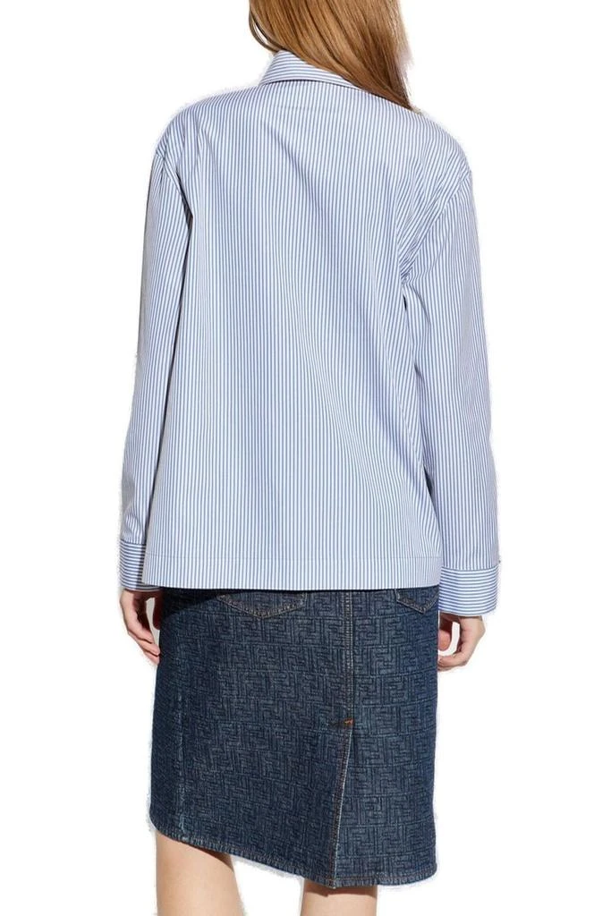 Fendi Fendi Striped Long-Sleeved Asymmetric Shirt 3