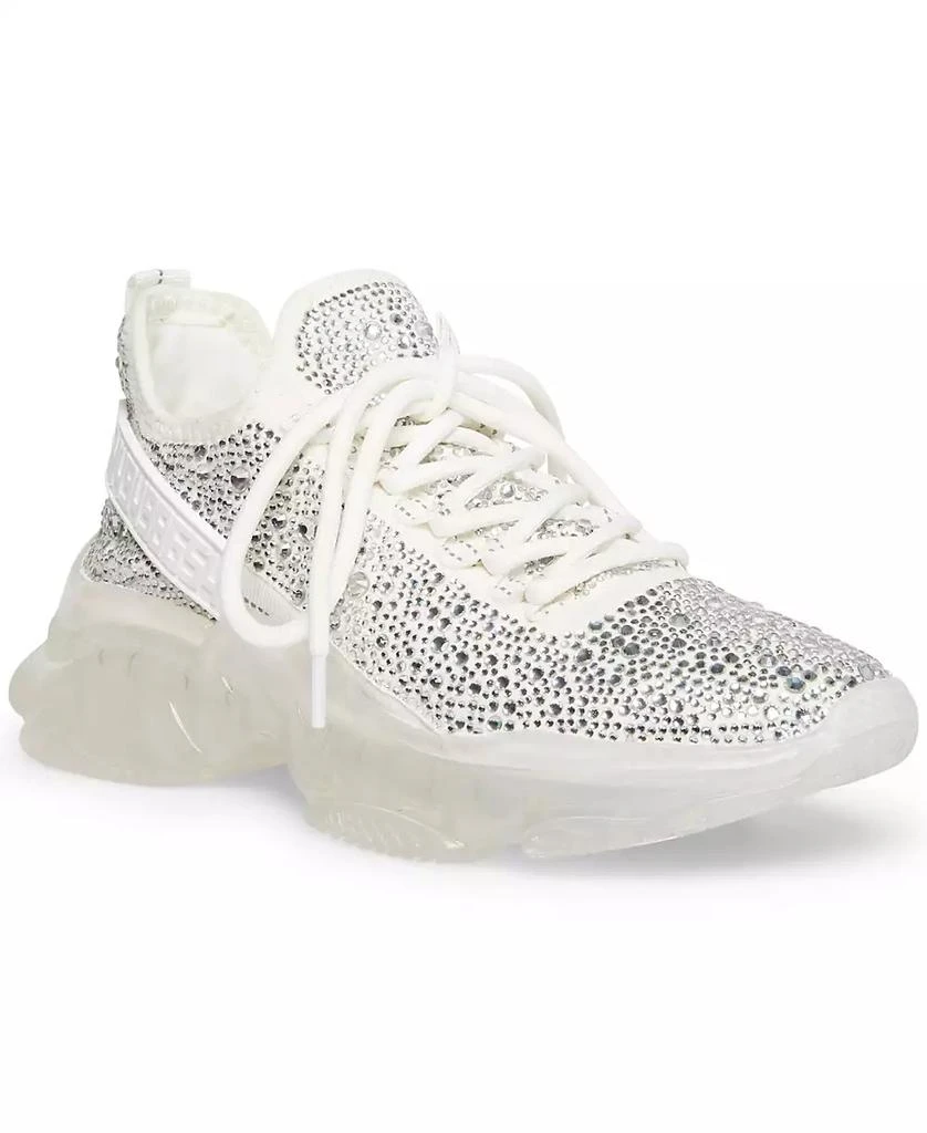 Steve Madden Women's Maxima Rhinestone-Trim Trainer Sneakers 1