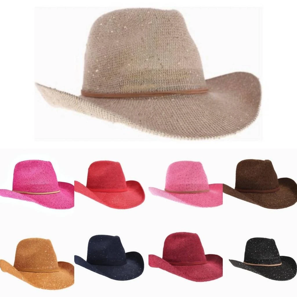 CC Beanies Cc Beanies - Women's Sunkissed Sparkle Sequin Cowboy Hat 2