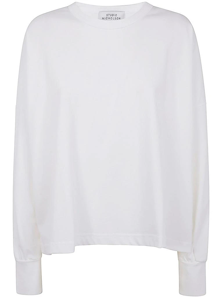 Studio Nicholson Studio Nicholson Loop Long Sleeved Crewneck T-Shirt 1