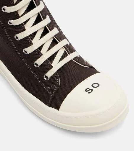 Rick Owens Sneaks canvas high-top sneakers 5