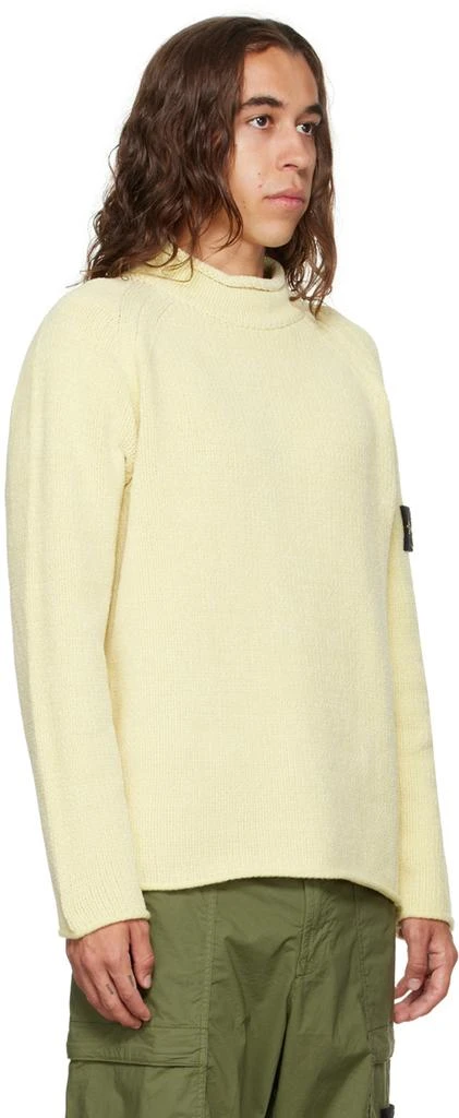 Stone Island Yellow Chenille Sweater 2