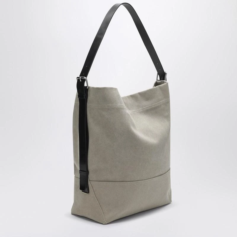 Lemaire Beige belted tote bag in cotton canvas 3