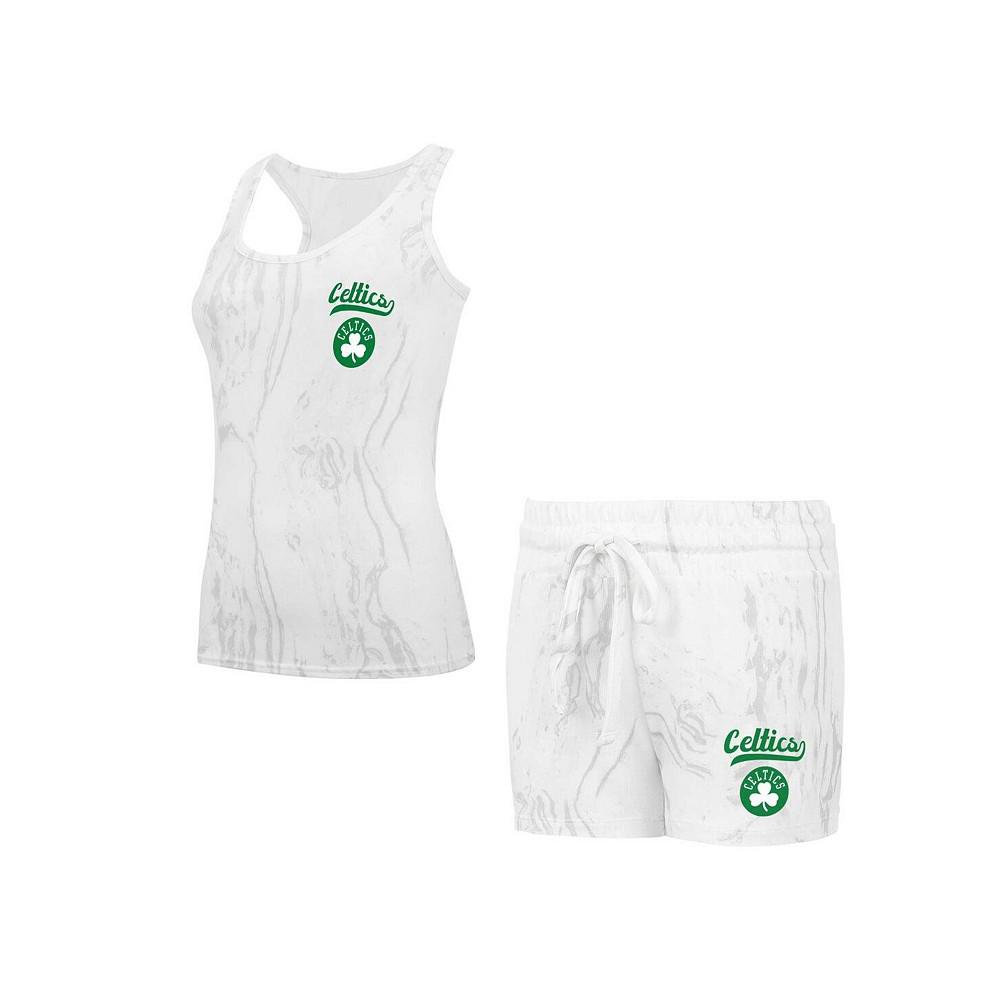 Concepts Sport Women's White Boston Celtics Quartz Tank Top Shorts Set