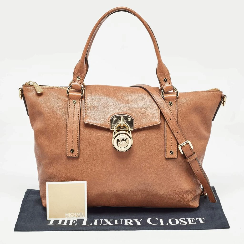 Michael Kors MICHAEL Michael Kors Brown Leather Hamilton Satchel 21