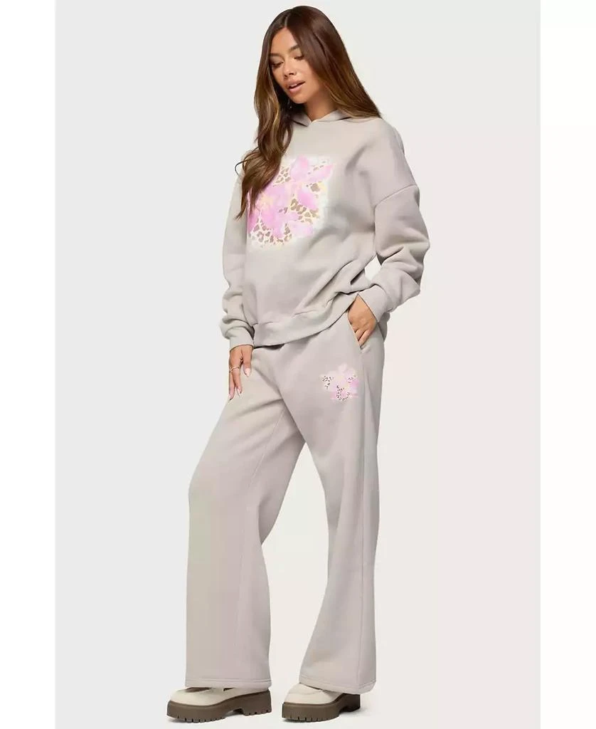Edikted Womens Wild Petal Sweatpants 3