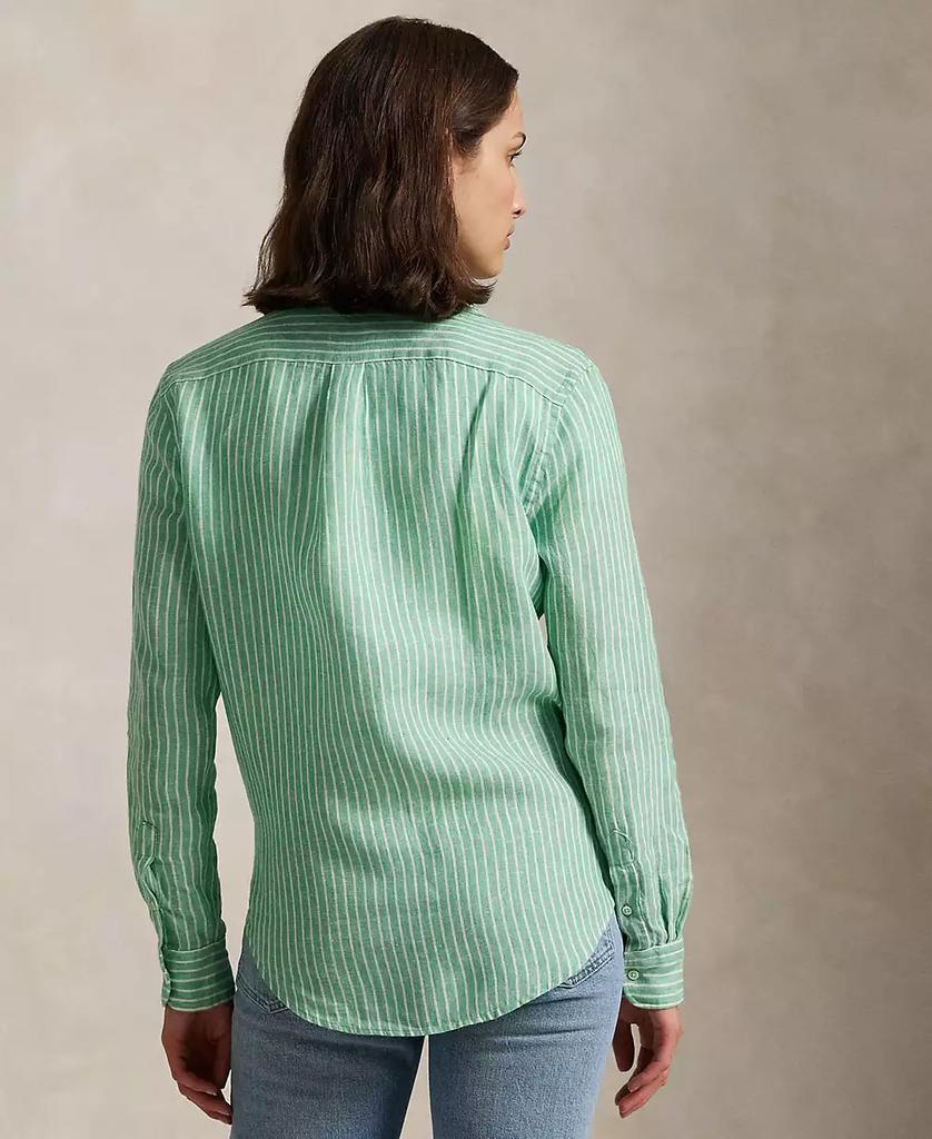 Ralph Lauren Women's Classic-Fit Striped 100% Linen Shirt