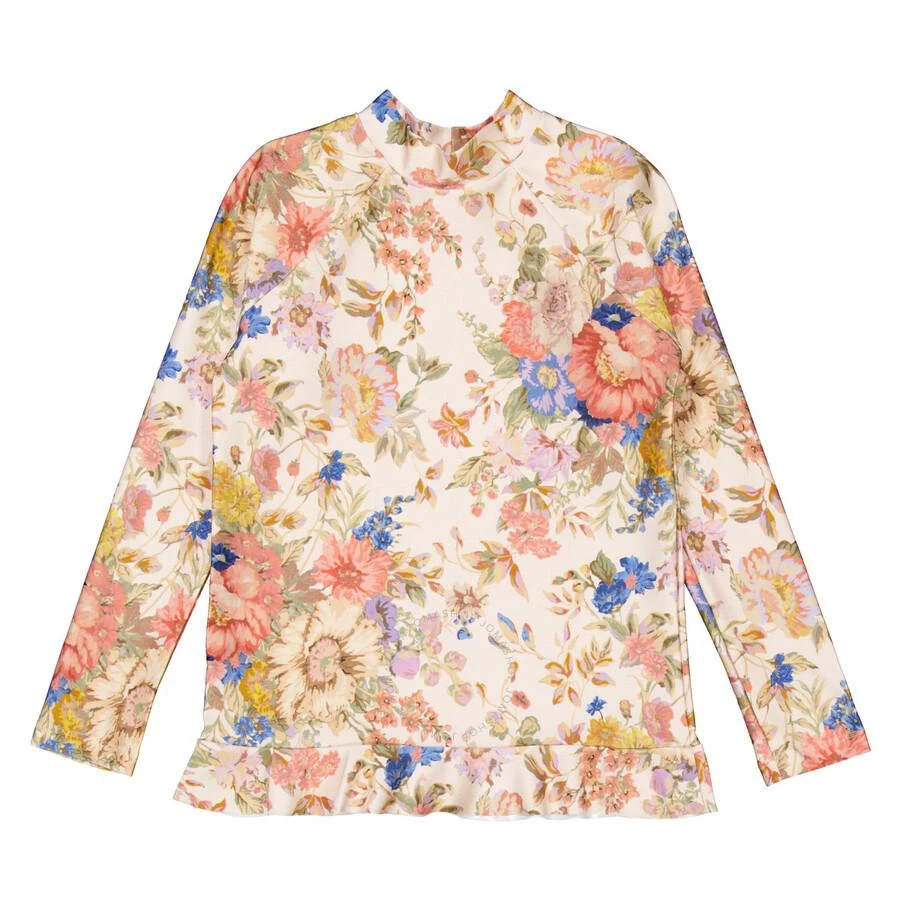 Zimmermann Girls August Frill Rashie Swim Top 1