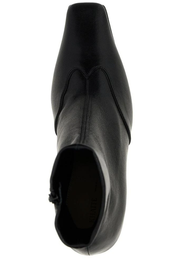 Khaite Khaite Nevada Square-Toe Ankle Boots 4