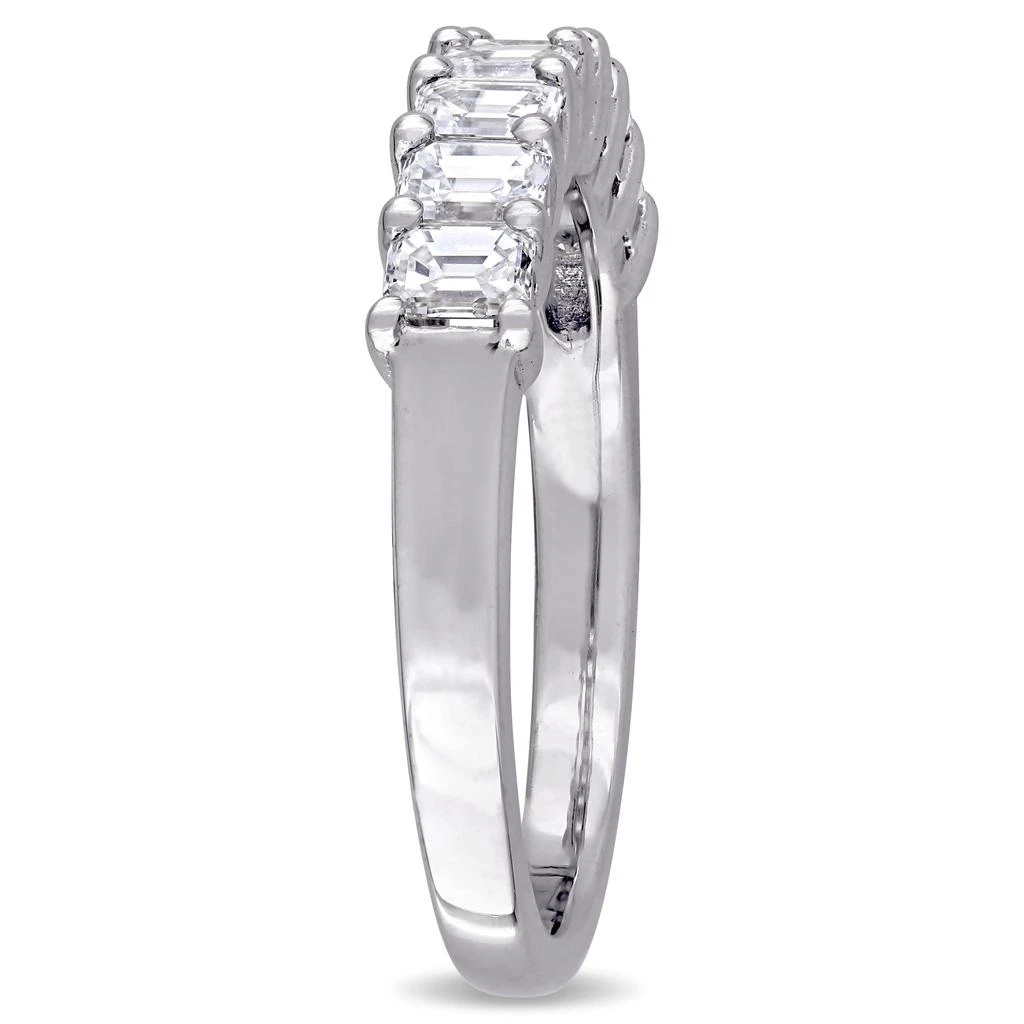 Mimi & Max 1ct TW Emerald-Cut Diamond Semi-Eternity Band in 14k White Gold 3