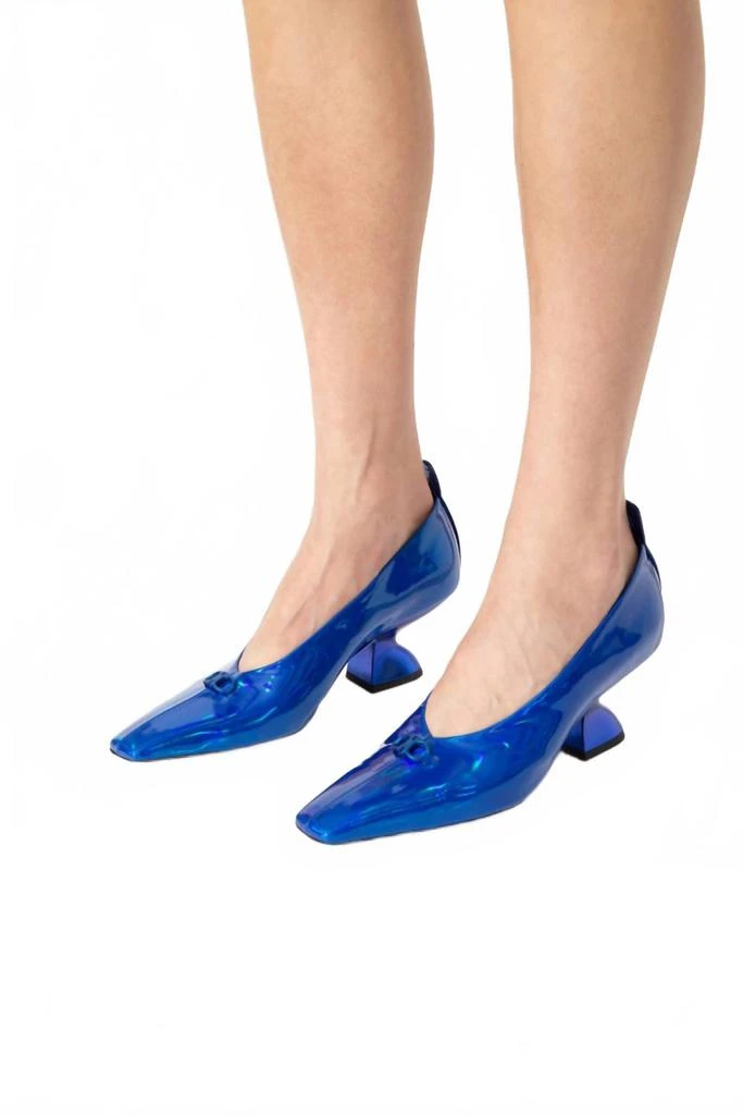 Salvatore Ferragamo Women
s Sadr Pumps In Blue 5