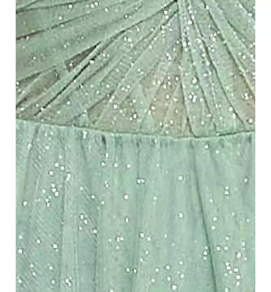 City Studios Juniors' Twist-Front Shoulder-Tie Glitter Gown 5