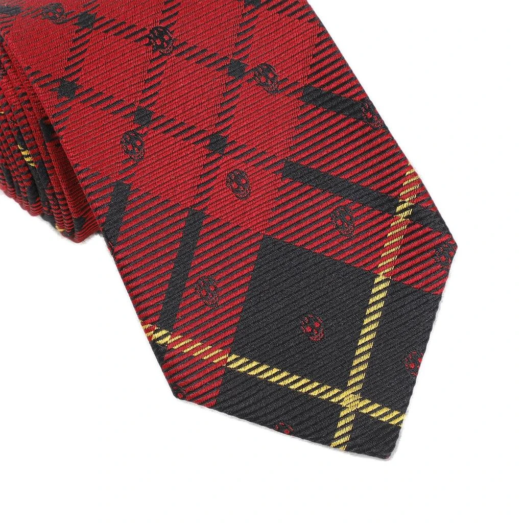 Alexander McQueen Alexander McQueen Skull Jacquard Tartan Tie 2