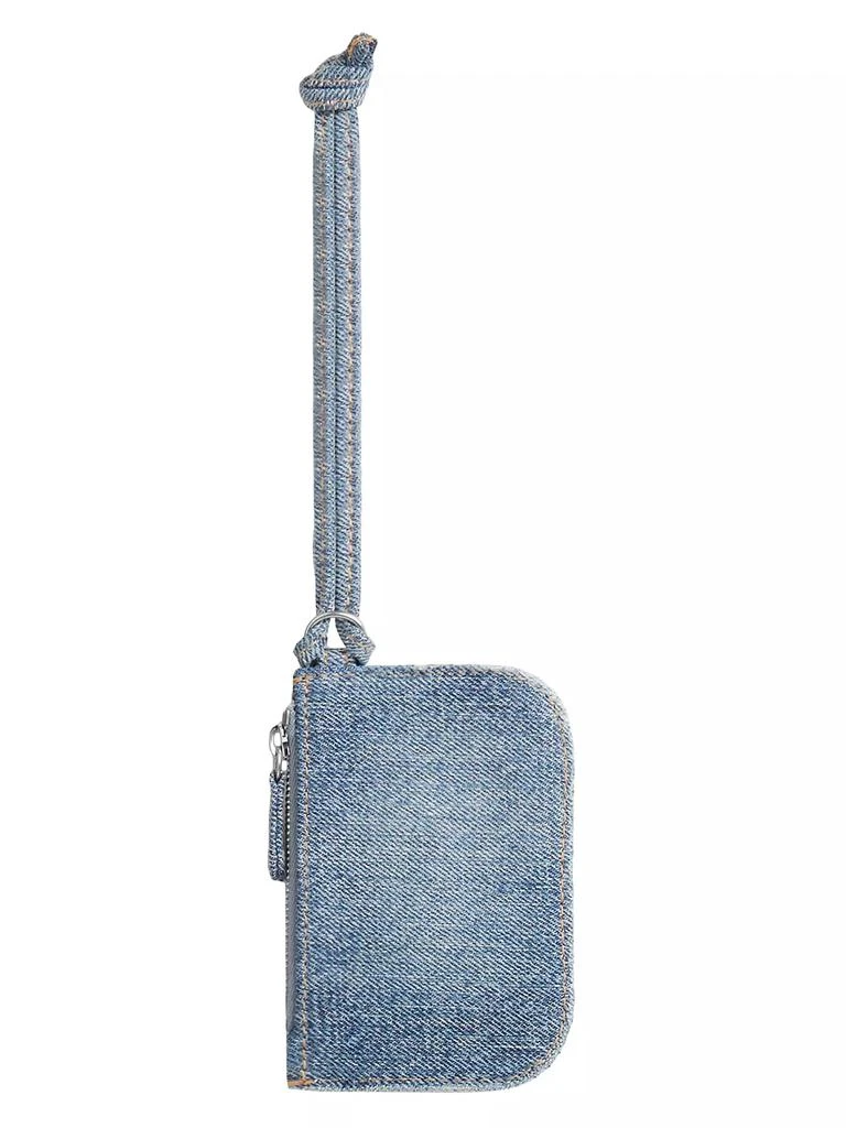 Balenciaga Le Cagole Coin Purse Denim With Rhinestones 2