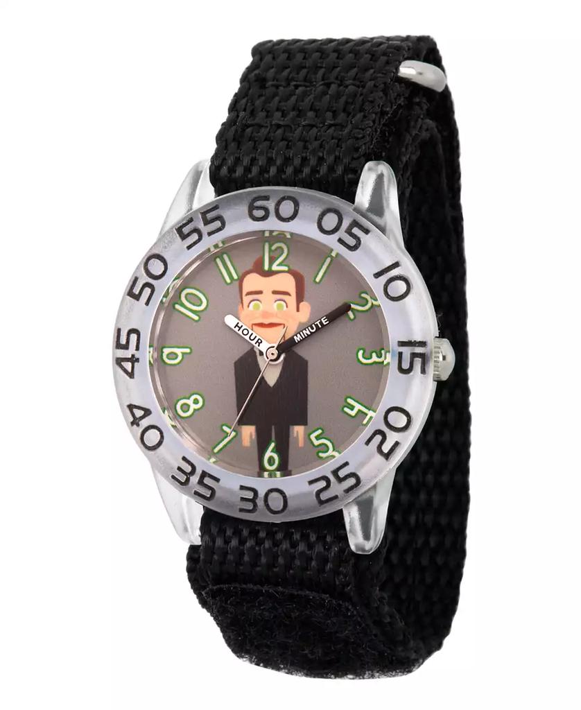 ewatchfactory Boy's Disney Toy Story 4 Dummy Black Plastic Time Teacher Strap Watch 32mm