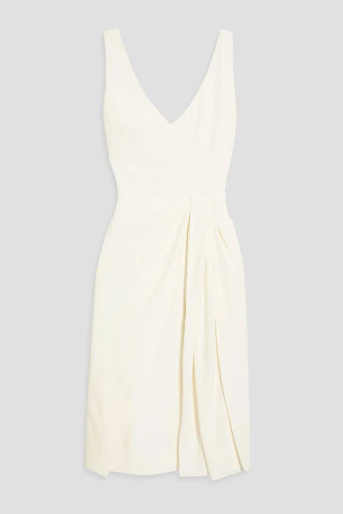 Alexander McQueen Draped crepe midi dress 1