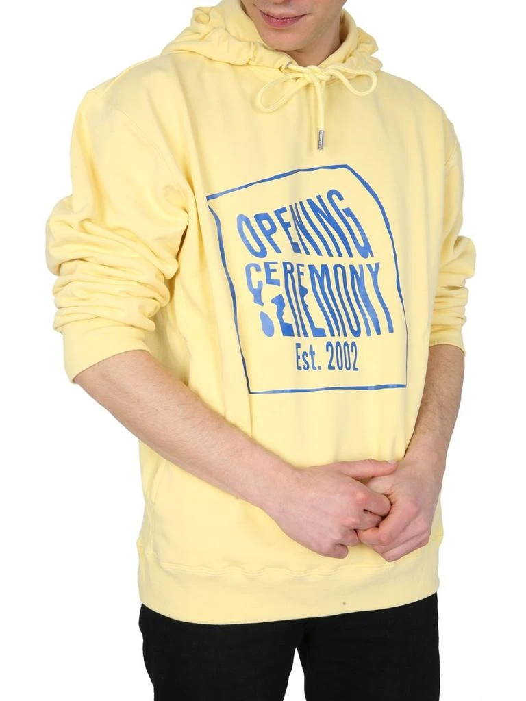Opening Ceremony Opening Ceremony Warped Logo Printed Hoodie 4