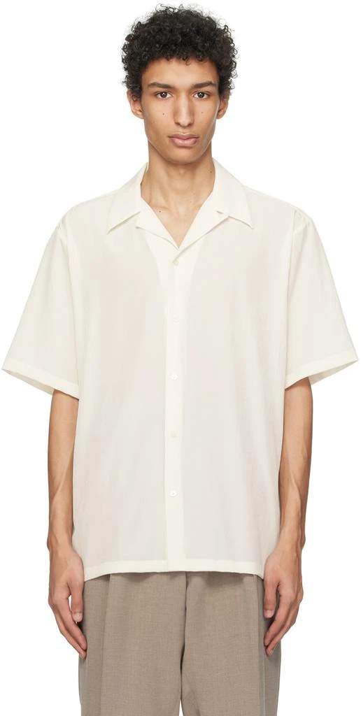RAINMAKER KYOTO White Open Spread Collar Shirt 1
