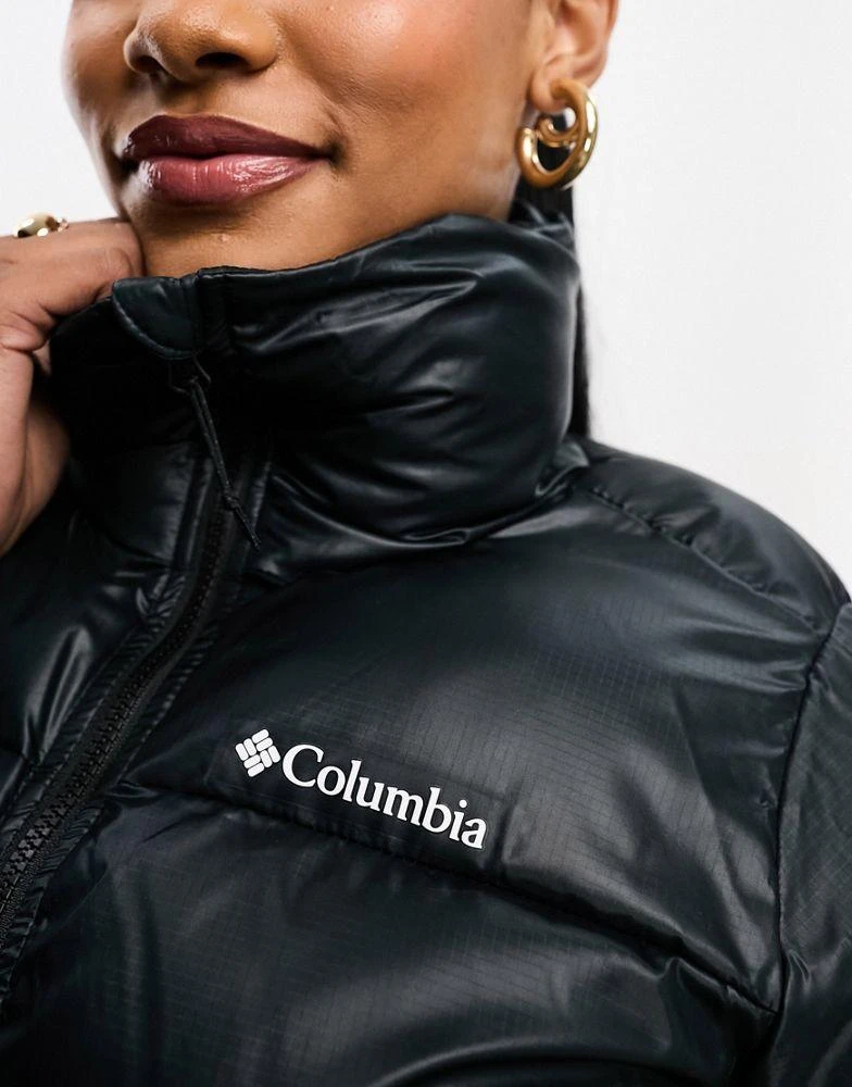 Columbia Columbia Puffect puffer jacket in shiny black Exclusive at ASOS 2