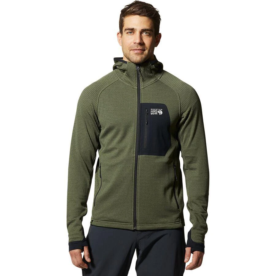 Mountain Hardwear Polartec Power Grid Full-Zip Hoodie - Men's 1