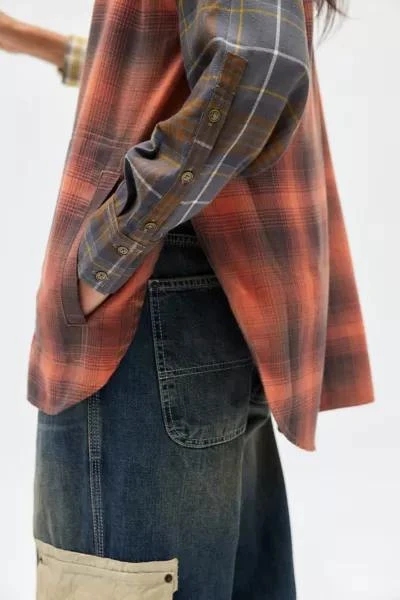BDG BDG Rick Spliced Boyfriend Flannel Shirt 3