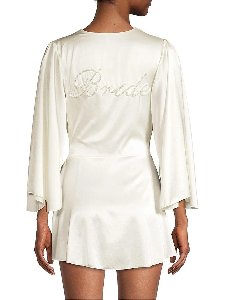 Fleur du Mal Satin Short Robe 5