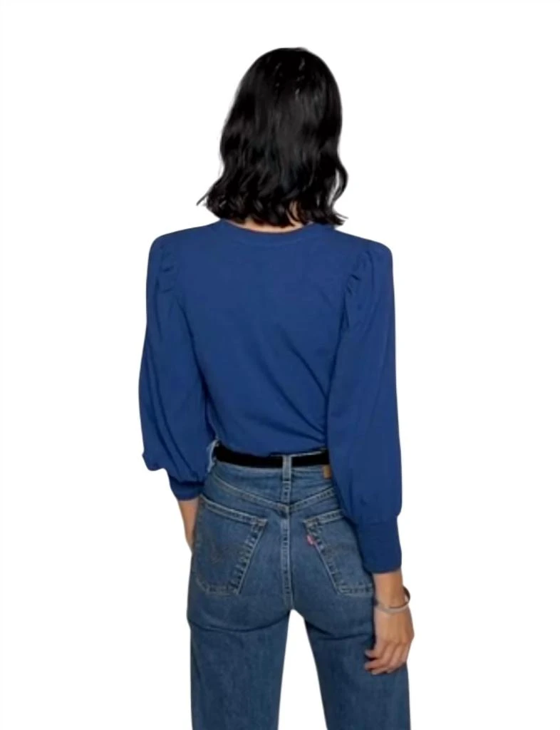 Nation LTD Loren Peasant Tee In Galaxy Blue 5